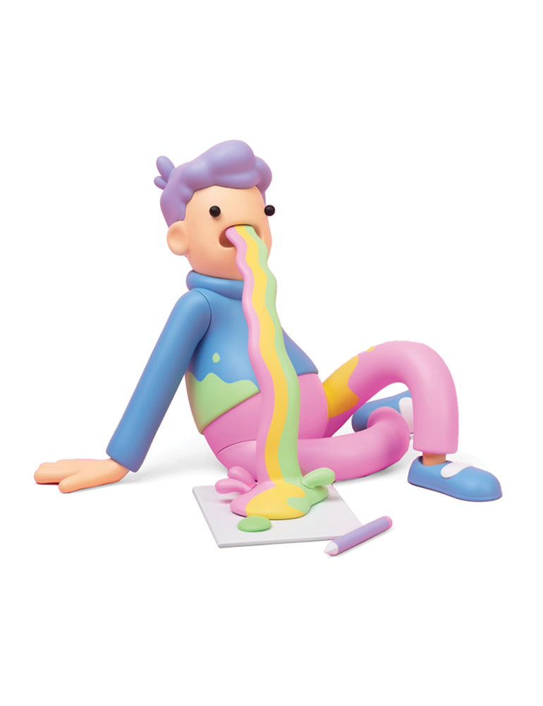 Doodles Holo Seated Mascot Vinyl – a collectible vinyl figure featuring the signature Doodles character in a relaxed seated pose. Limited edition art toy.