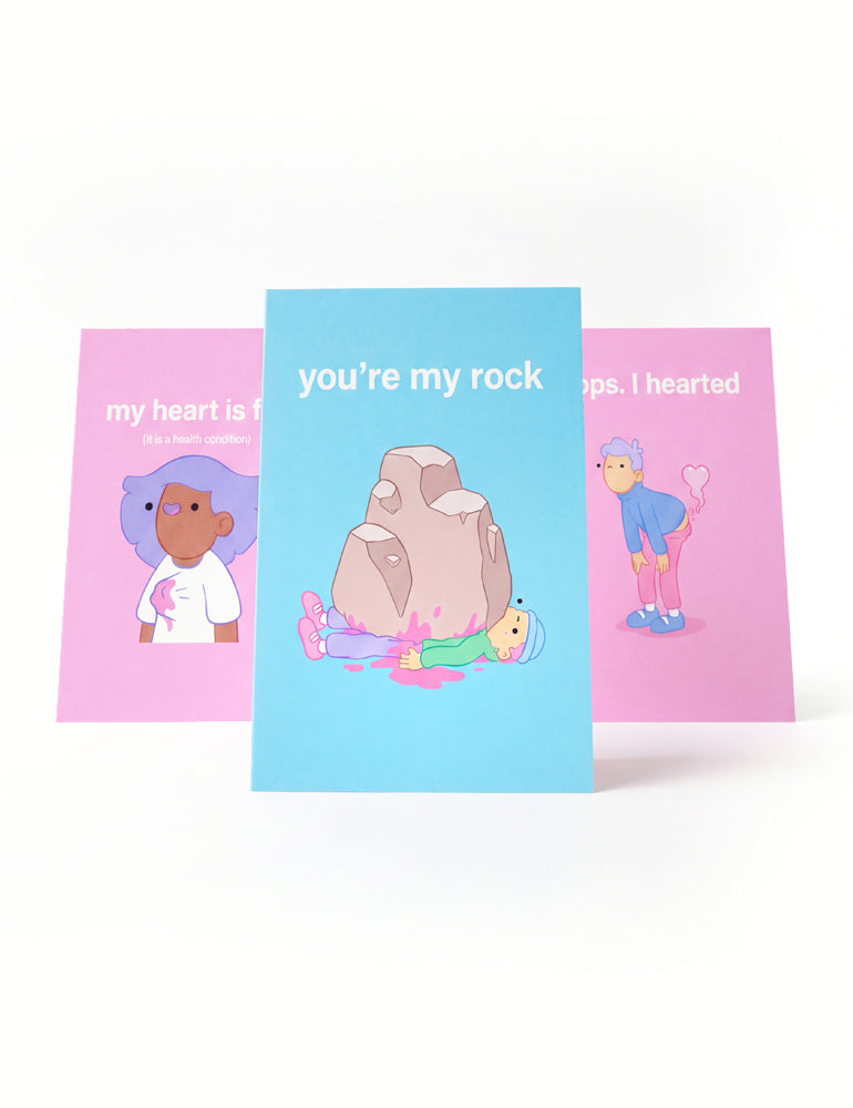 love hurts (literally) vday card pack